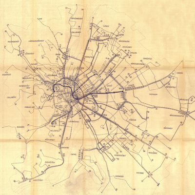 Budapest, M2 metró, térkép