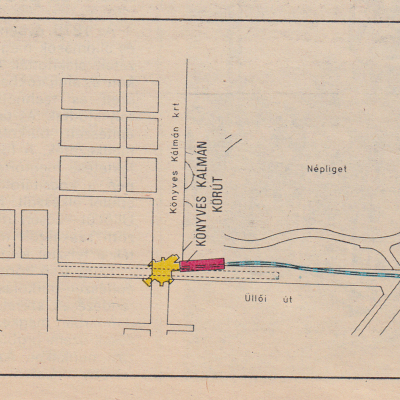 Budapest, M3 metró, térkép, 1980