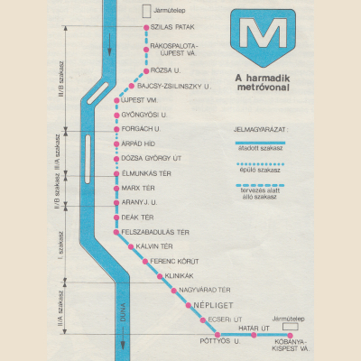 Budapest, M3 metró, meghosszabbítás, térkép