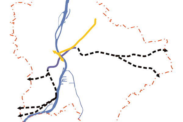 Budapest, M4 metró, alternatívák, VEKE, térkép