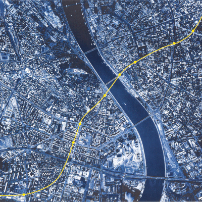 Budapest, M4 metró, térkép, DBR Metró