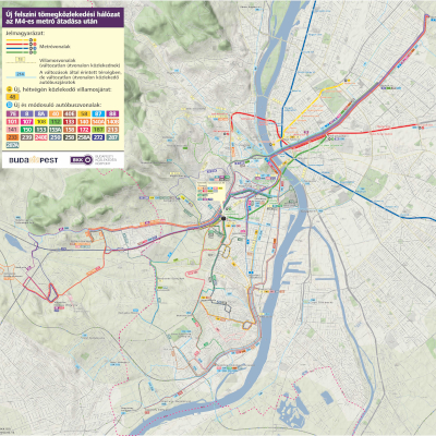 Budapest, M4 metró, térkép, DBR Metró