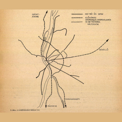 Budapesti metró fejlesztésének terve, térkép