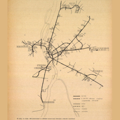 Budapesti metró fejlesztésének terve, térkép