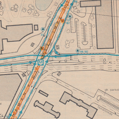 Budapest, M3 metró, Nagyvárad tér, térkép